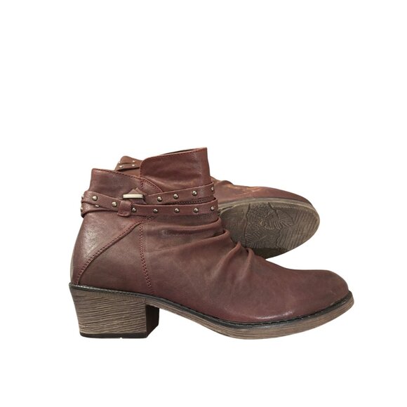 Womens Brown Women's Propet Roxie Brown Leather Ankle Boots - Picture 15 of 16